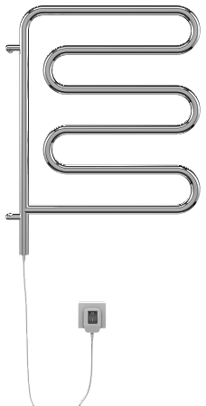 Электро 25 Ш-обр 450х570 поворотный Полотенцесушитель  TERMINUS Самара - фото 2