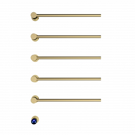 Аккорд П5 500х800 электро Полотенцесушитель TERMINUS Брашированное золото Самара - фото 2