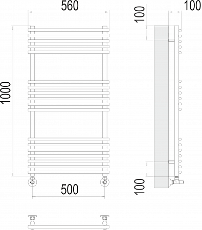 Ватра П18 500х1000 Полотенцесушитель  TERMINUS Самара - фото 3