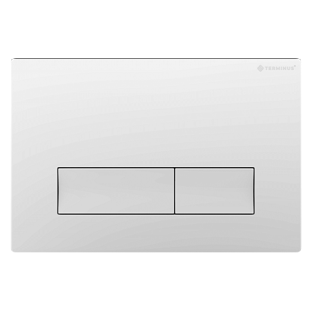 Клавиша смыва для инсталляции Terminus Classic кнопка прямоугольник цвет белый Самара - фото 1
