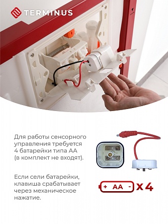 Сенсорная система инсталляции для подвесного унитаза 500х1125 (3 в 1) Terminus Самара - фото 3
